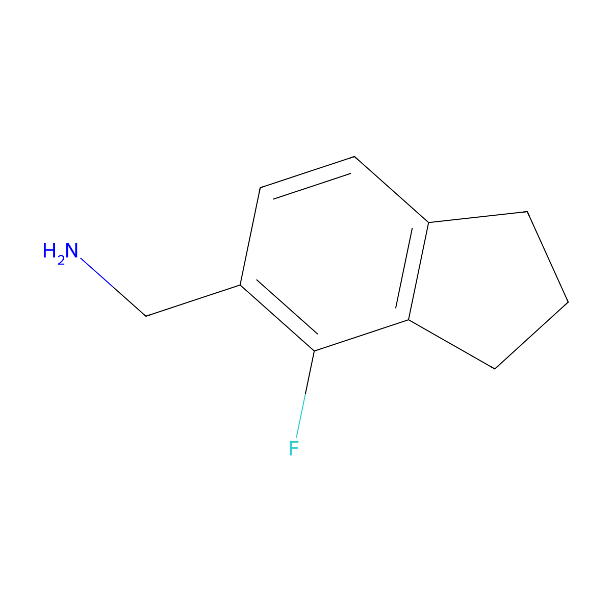 1-(4-fluoro-2,3-dihydro-1H-inden-5-yl)methanamin e hydrochloride molecular structure, CAS 1896484-51-7