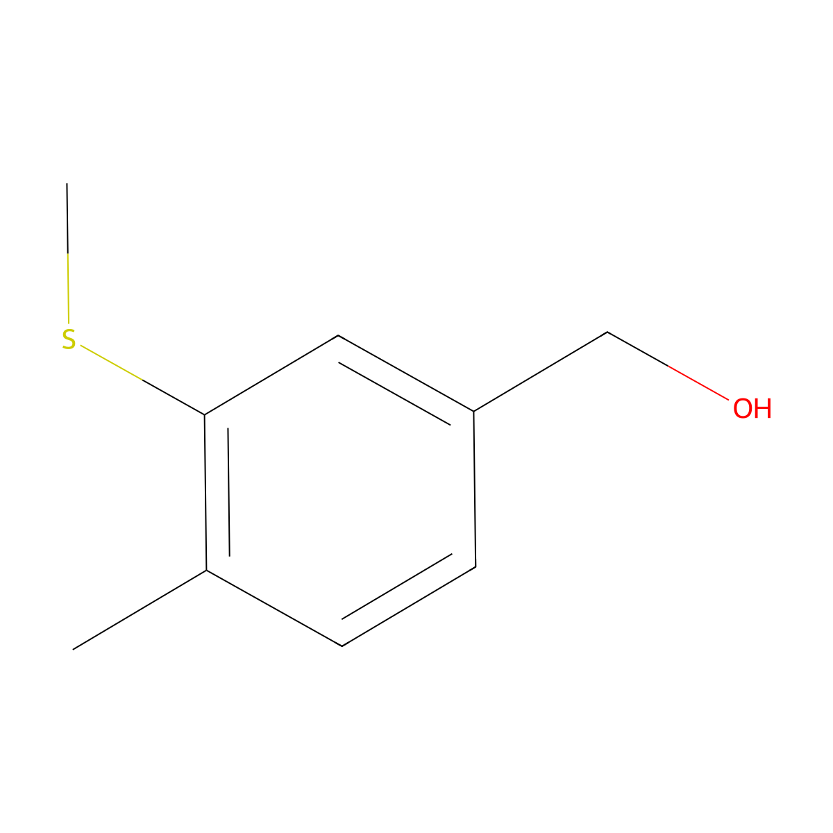 (4-Methyl-3-(methylthio)phenyl)methanol molecular structure, CAS 1896485-52-1