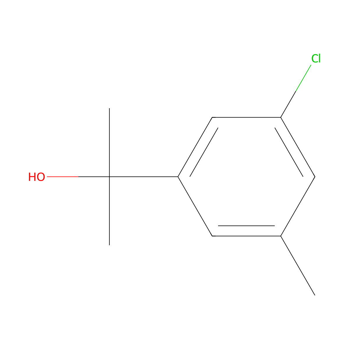 2-(3-Chloro-5-methylphenyl)propan-2-ol molecular structure, CAS 1896485-74-7