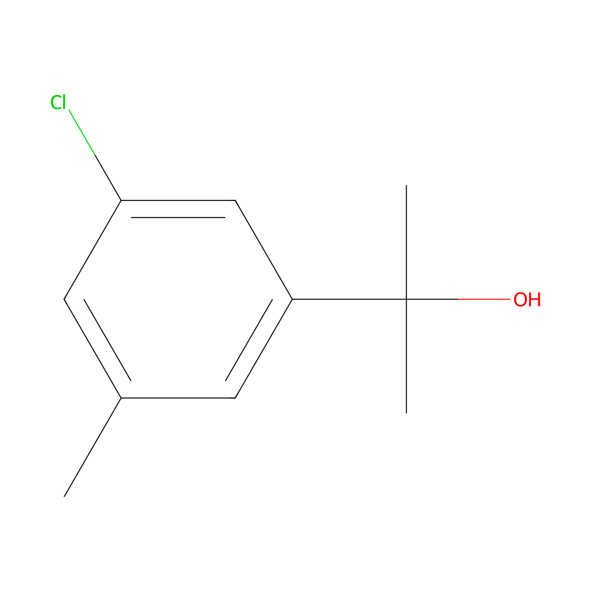 2-(3-Chloro-5-methylphenyl)propan-2-ol molecular structure, CAS 1896485-74-7