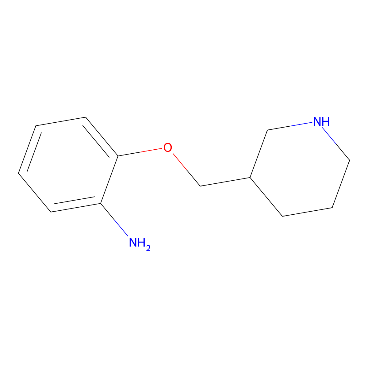 2-[(Piperidin-3-yl)methoxy]aniline molecular structure, CAS 1896511-79-7