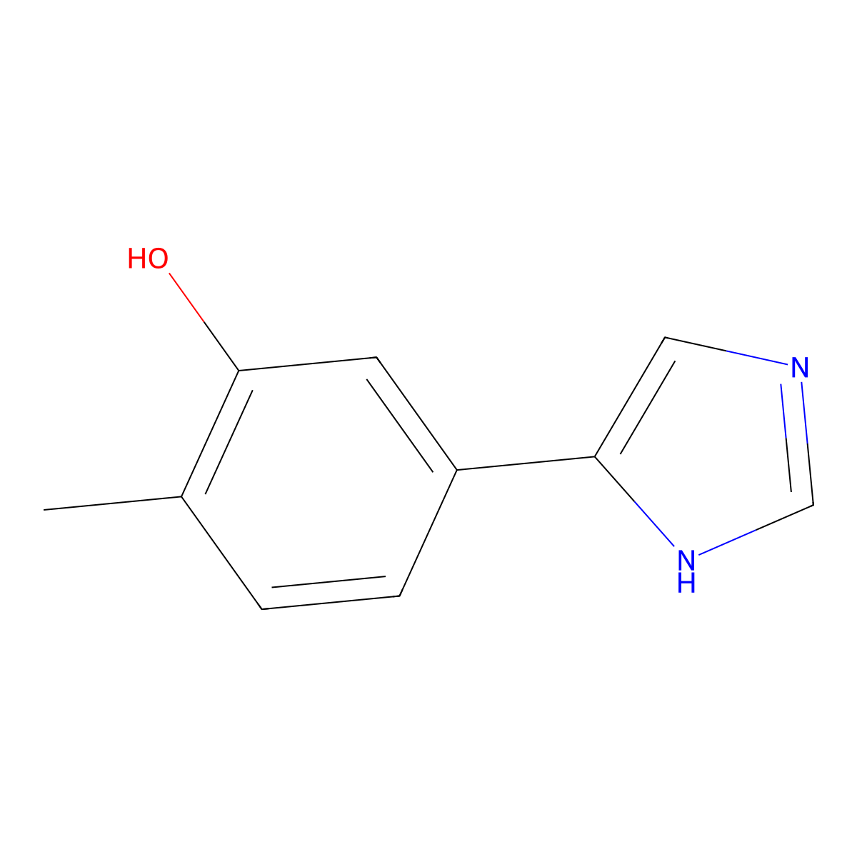 5-(1H-imidazol-4-yl)-2-methylphenol molecular structure, CAS 1896515-81-3