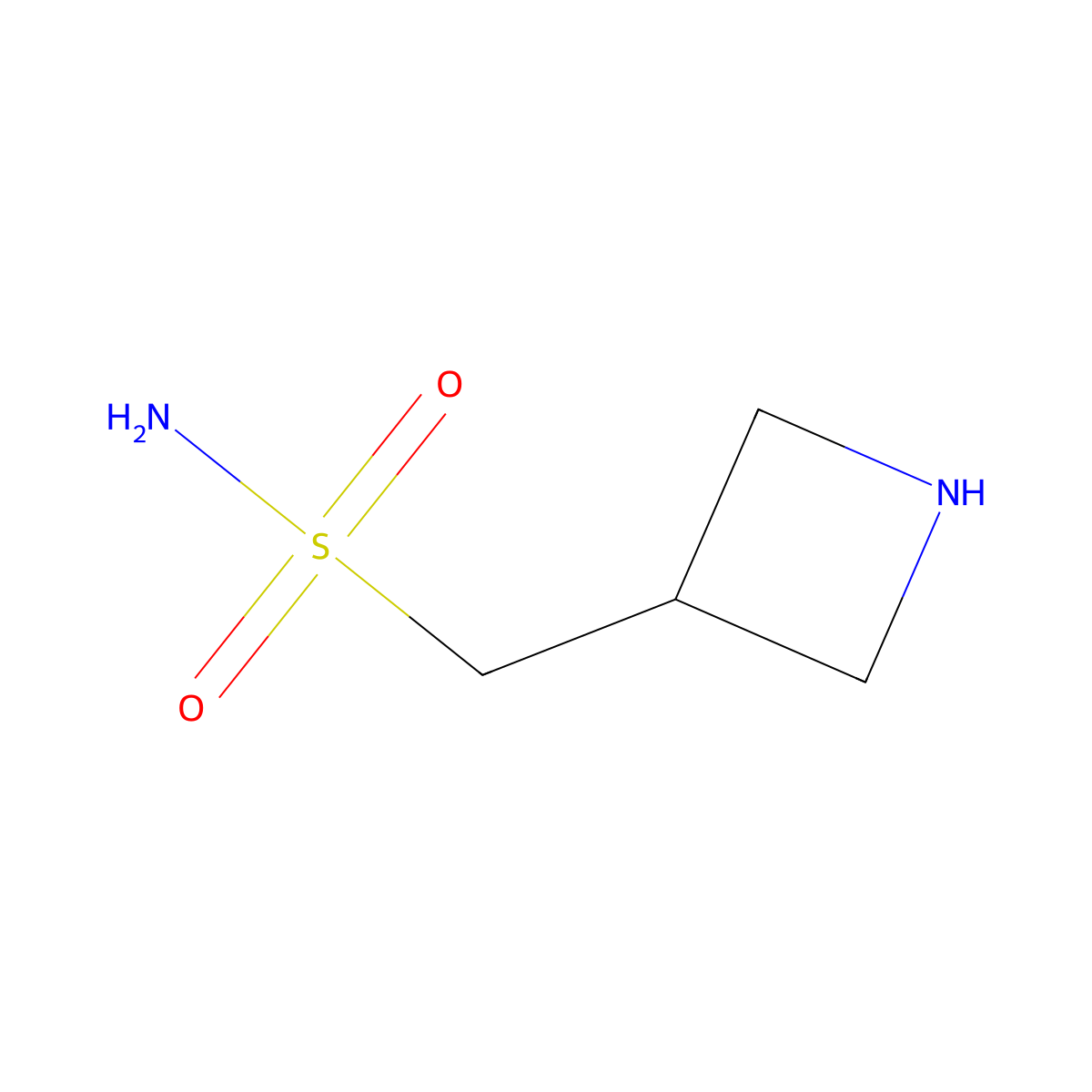 (Azetidin-3-yl)methanesulfonamide molecular structure, CAS 1896517-34-2