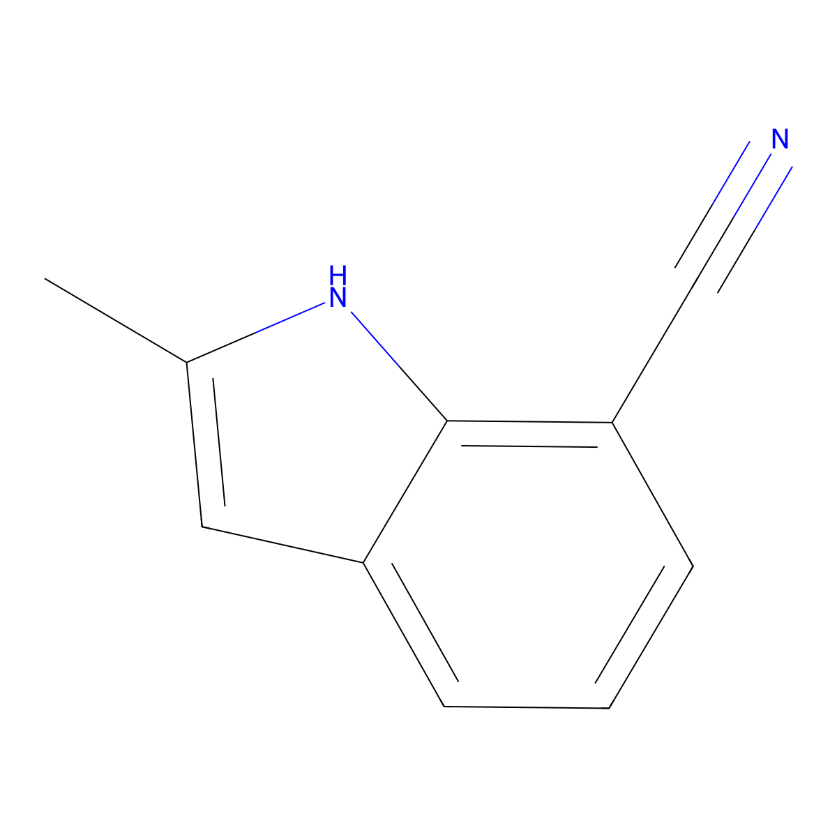 2-methyl-1H-indole-7-carbonitrile molecular structure, CAS 1896518-58-3