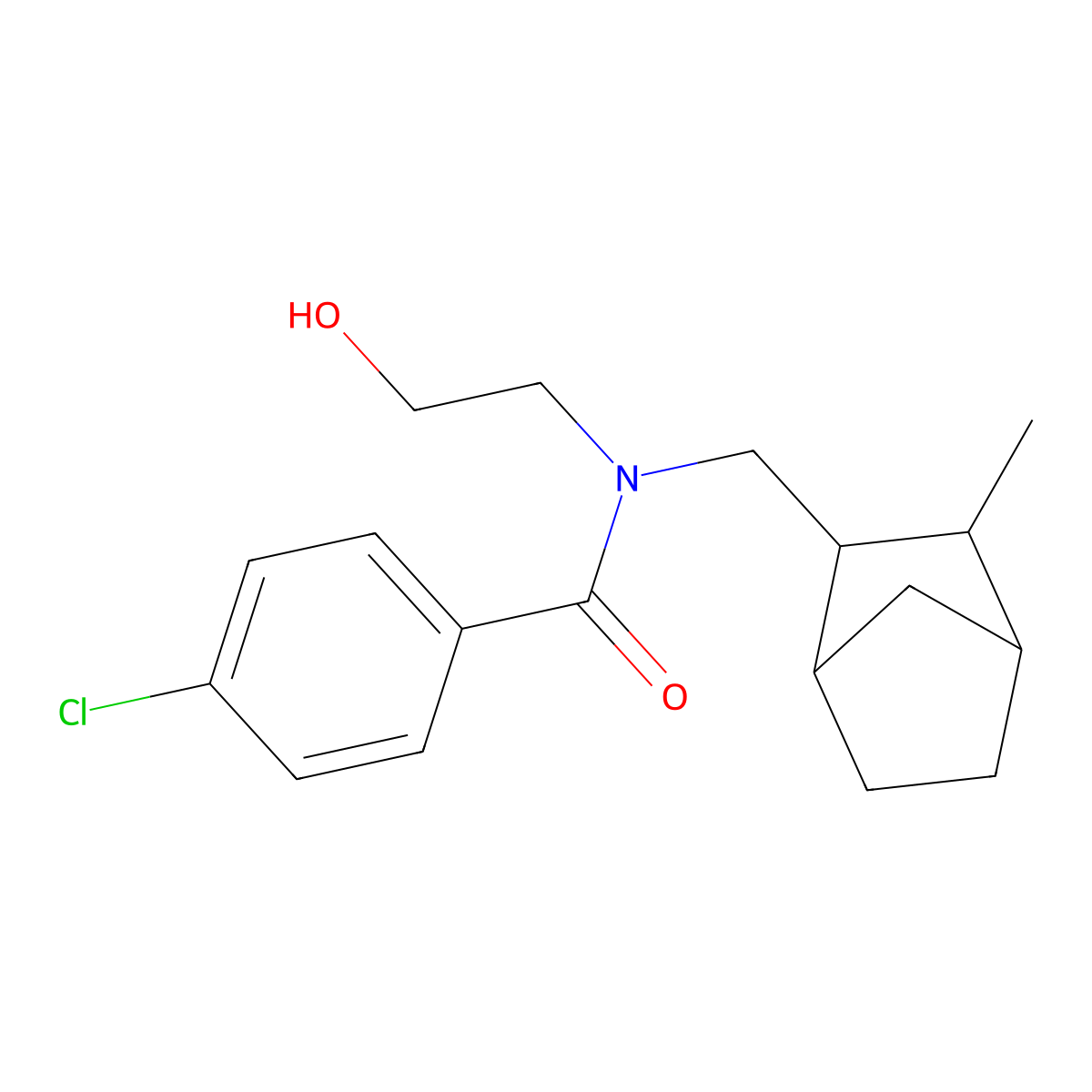 Clocanfamide molecular structure, CAS 18966-32-0