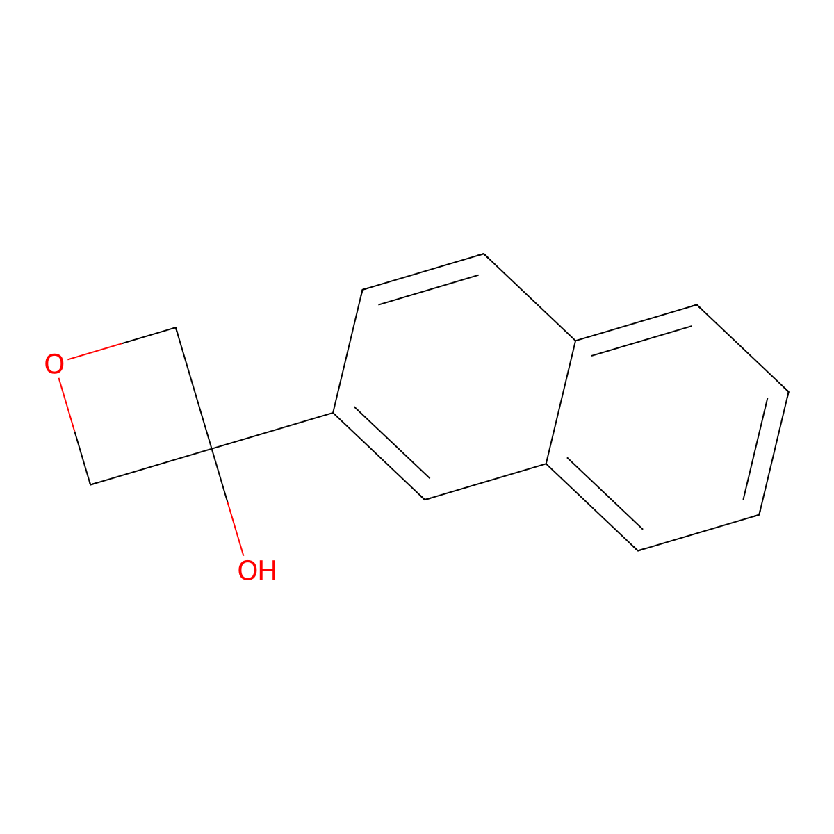 3-(2-Naphthalenyl)-3-oxetanol molecular structure, CAS 1896605-21-2