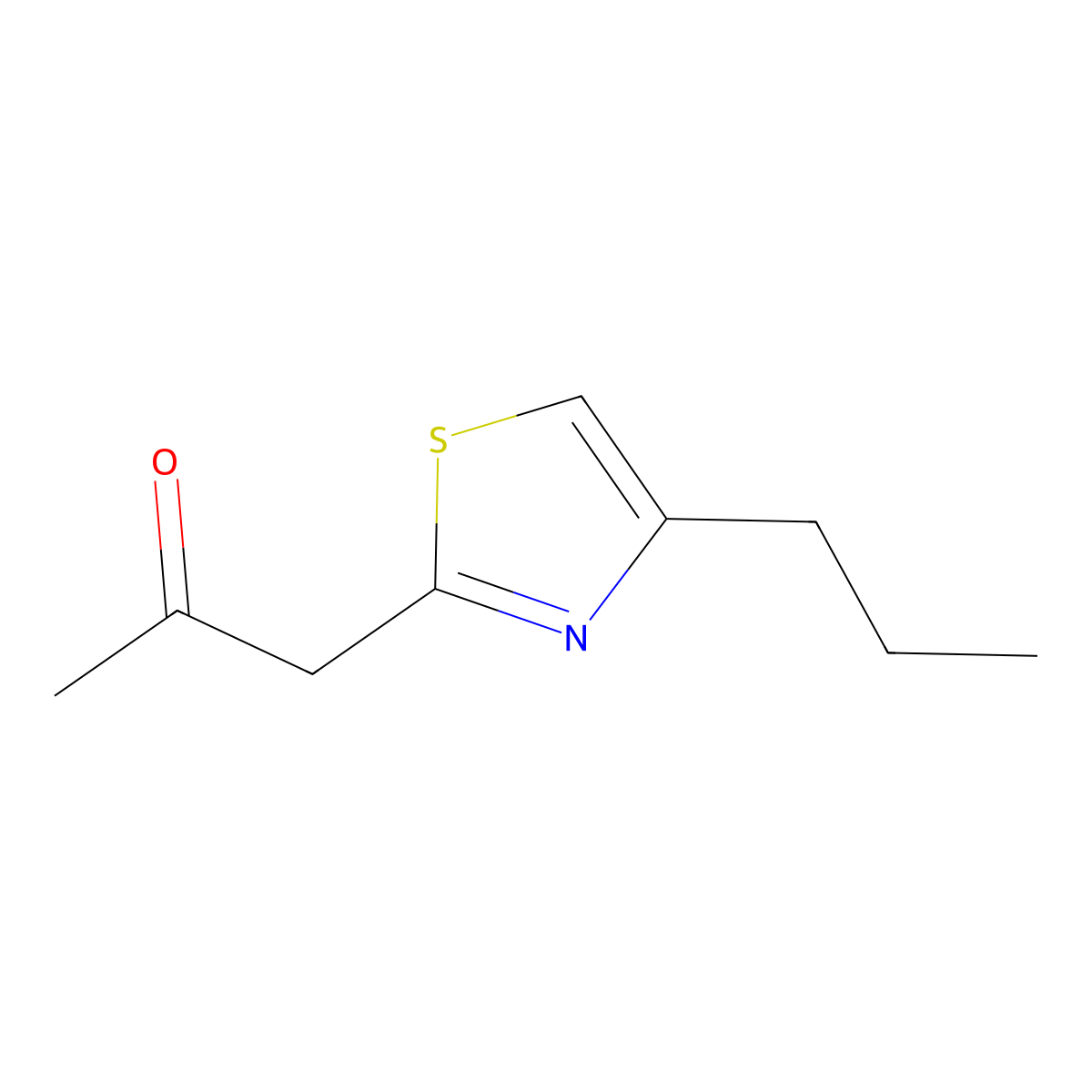 1-(4-Propyl-2-thiazolyl)-2-propanone molecular structure, CAS 1896625-06-1