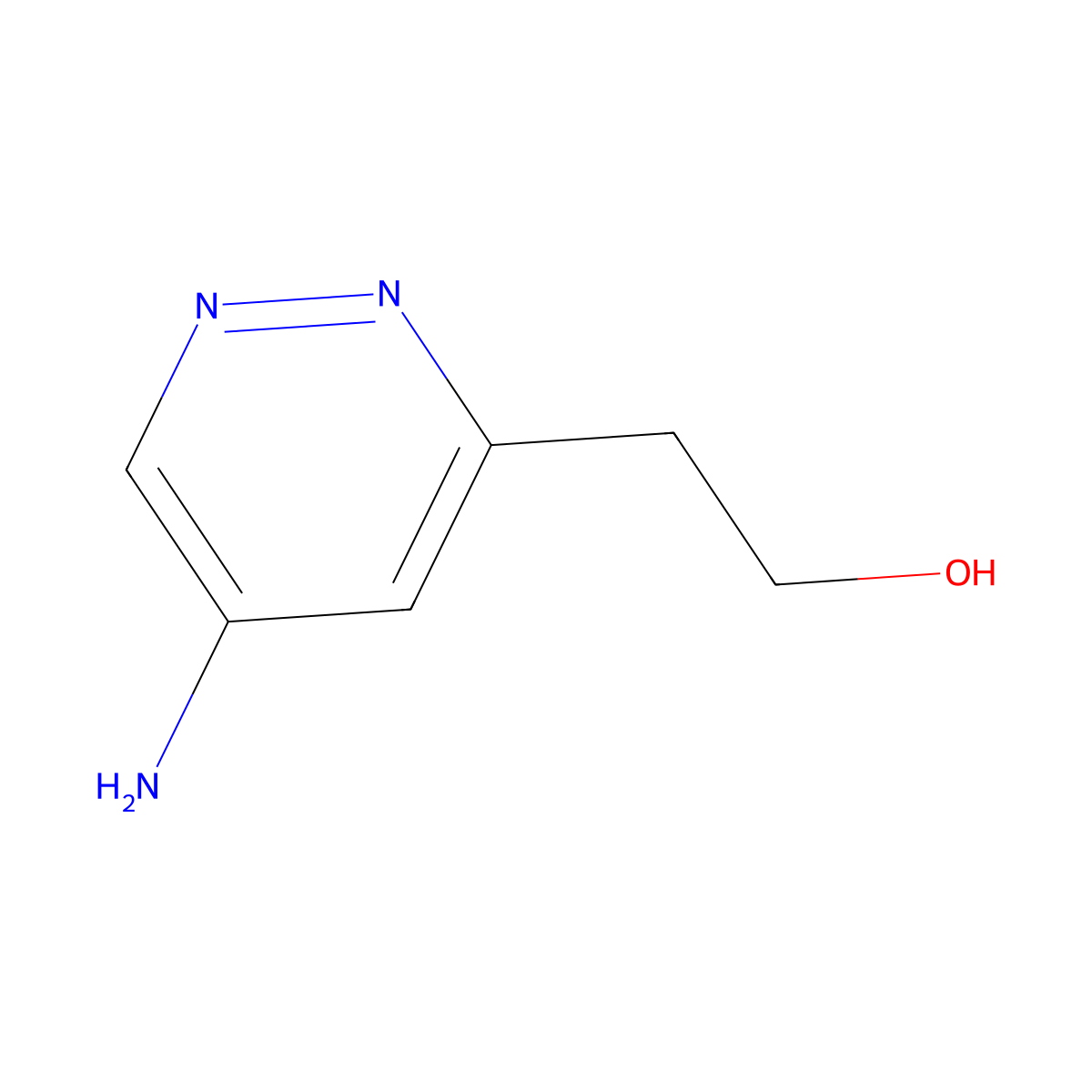 2-(5-Aminopyridazin-3-yl)ethanol molecular structure, CAS 1896626-48-4
