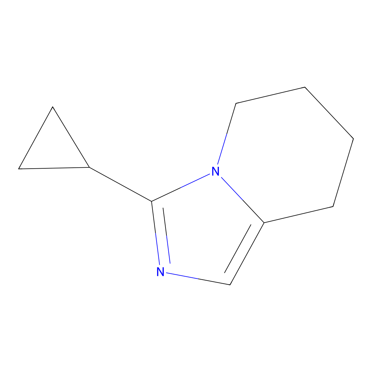 3-cyclopropyl-5H,6H,7H,8H-imidazo[1,5-a]pyridine molecular structure, CAS 1896638-48-4