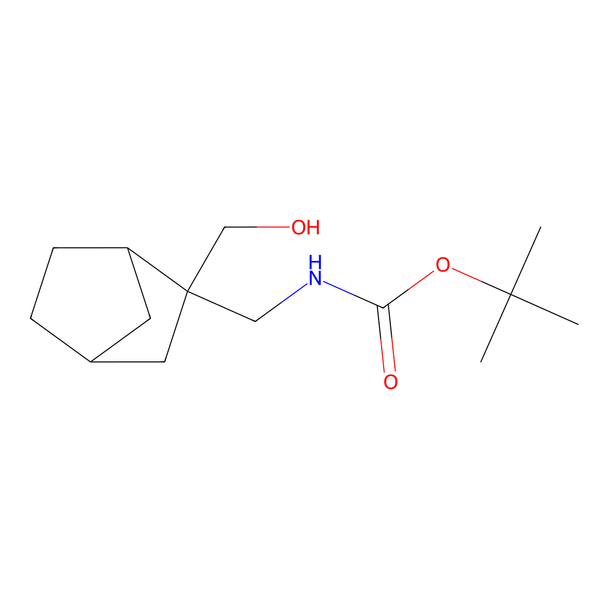 tert-butyl N-{[2-(hydroxymethyl)bicyclo[2.2.1]heptan-2-yl]methyl}carbamate molecular structure, CAS 1896648-24-0