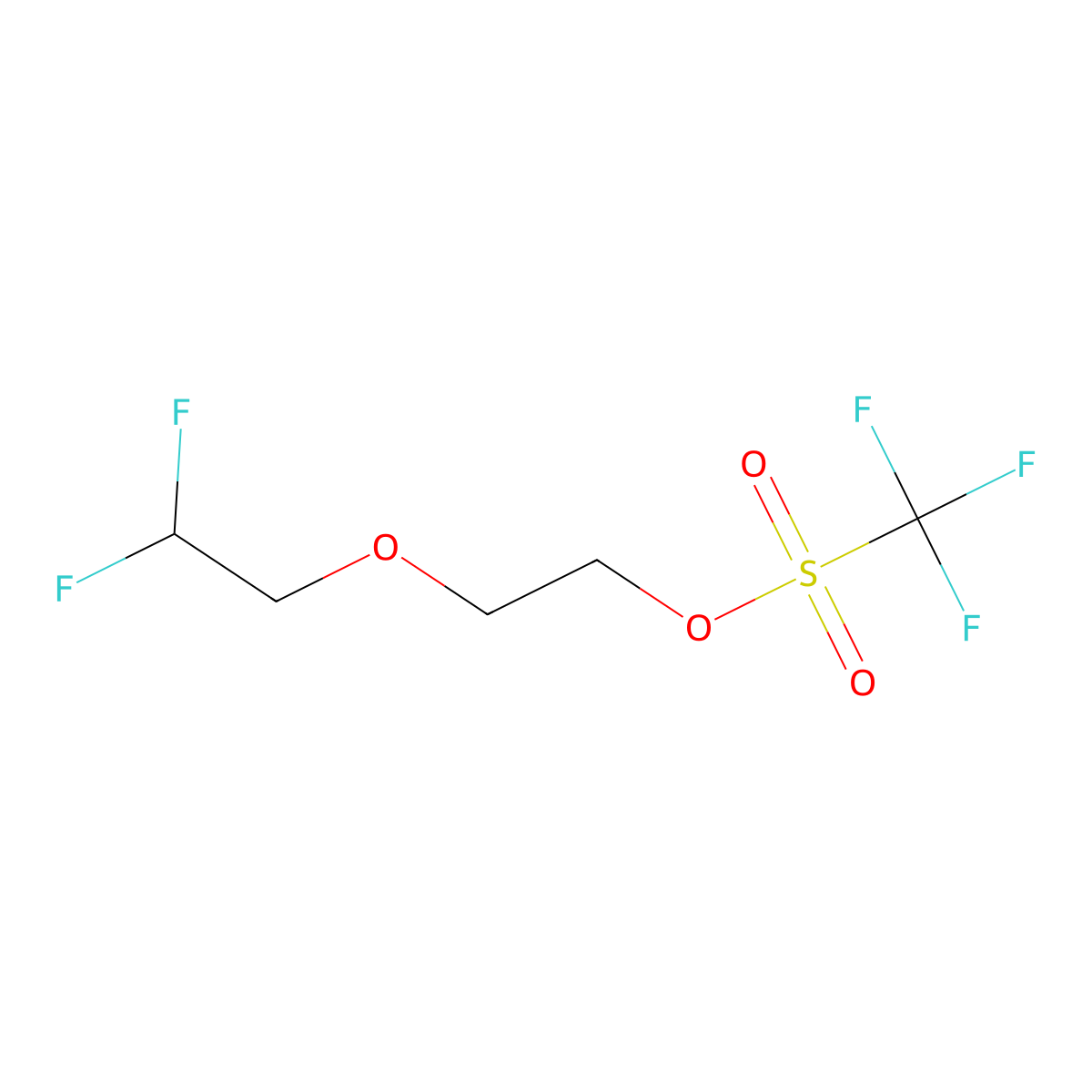 2-(2,2-Difluoroethoxy)ethyl trifluoromethanesulfonate molecular structure, CAS 1896659-63-4