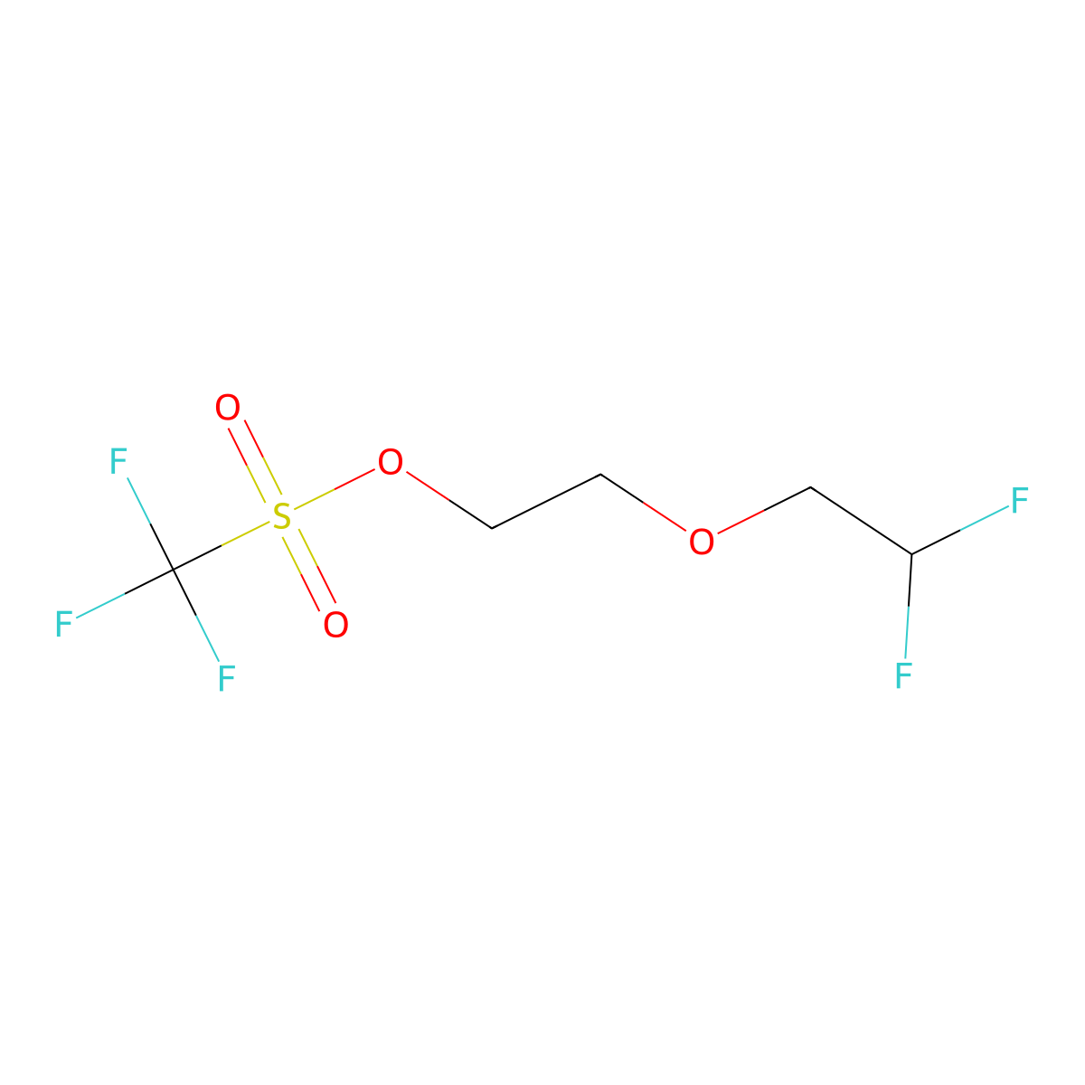 2-(2,2-Difluoroethoxy)ethyl trifluoromethanesulfonate molecular structure, CAS 1896659-63-4