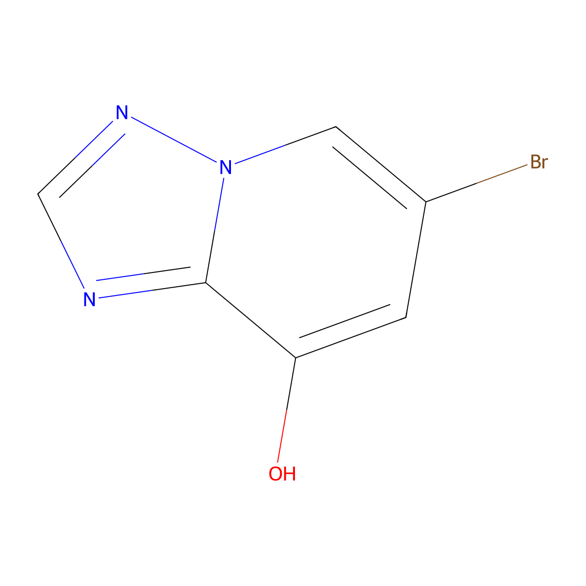 6-Bromo-[1,2,4]triazolo[1,5-a]pyridin-8-ol molecular structure, CAS 1896670-08-8