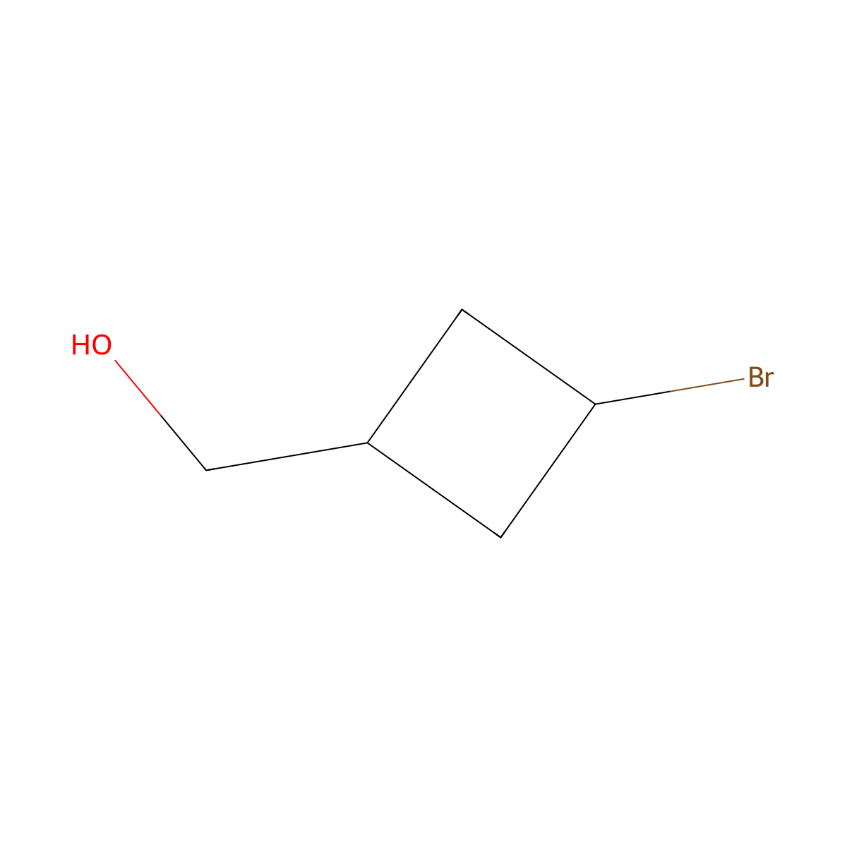 (3-Bromocyclobutyl)methanol molecular structure, CAS 1896670-35-1
