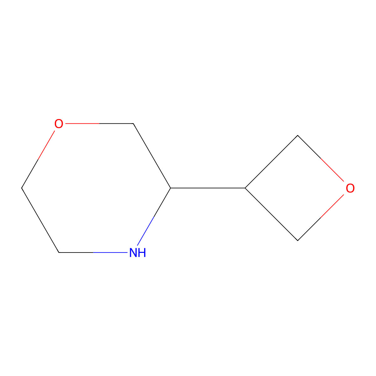 3-(Oxetan-3-yl)morpholine molecular structure, CAS 1896703-97-1