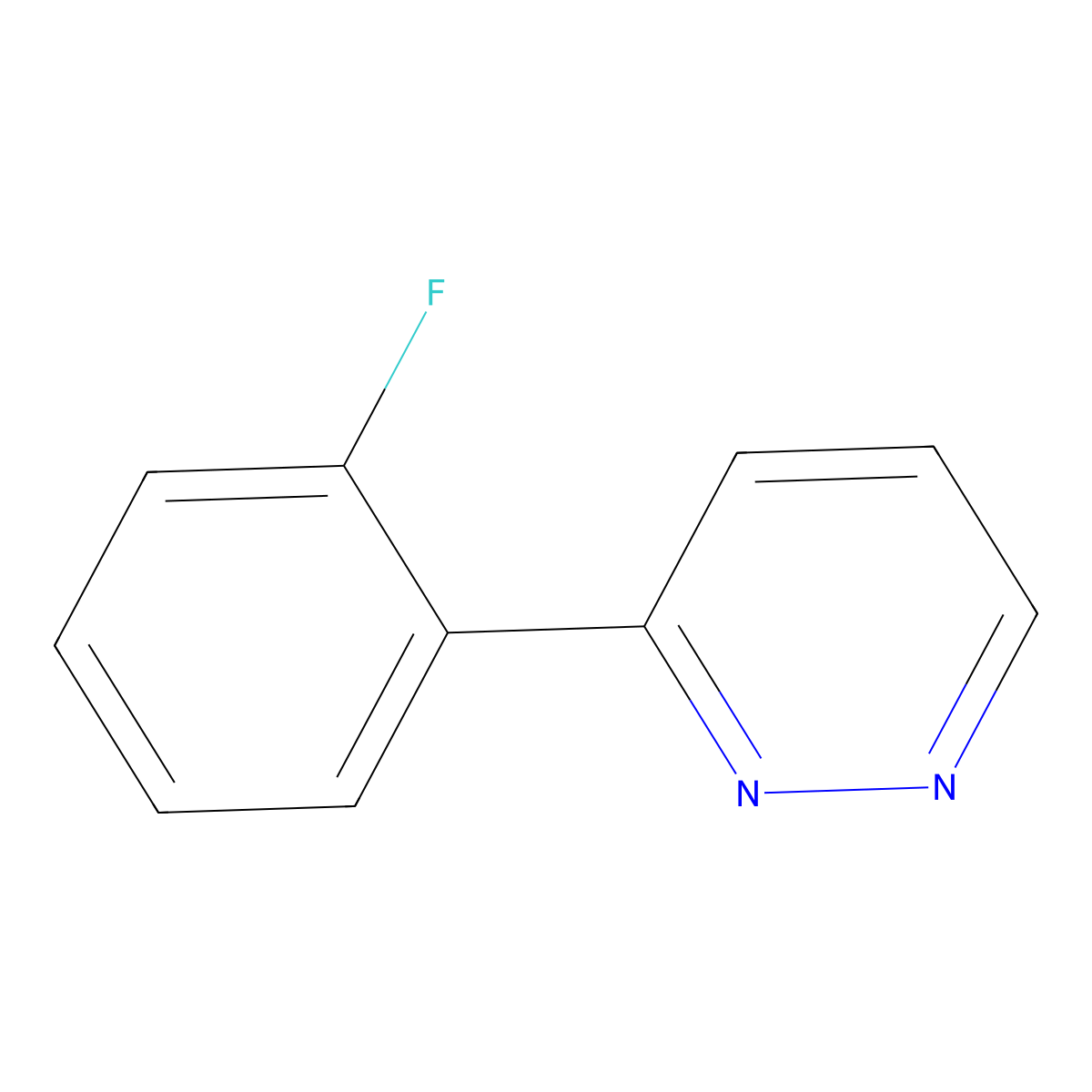 3-(2-Fluorophenyl)pyridazine molecular structure, CAS 1896710-07-8