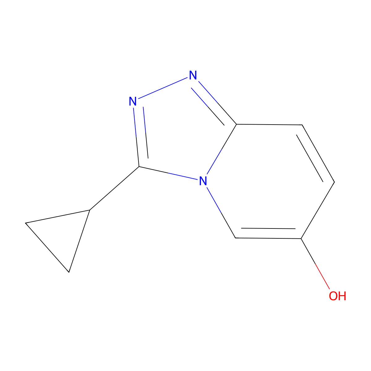 3-Cyclopropyl-[1,2,4]triazolo[4,3-a]pyridin-6-ol molecular structure, CAS 1896717-52-4