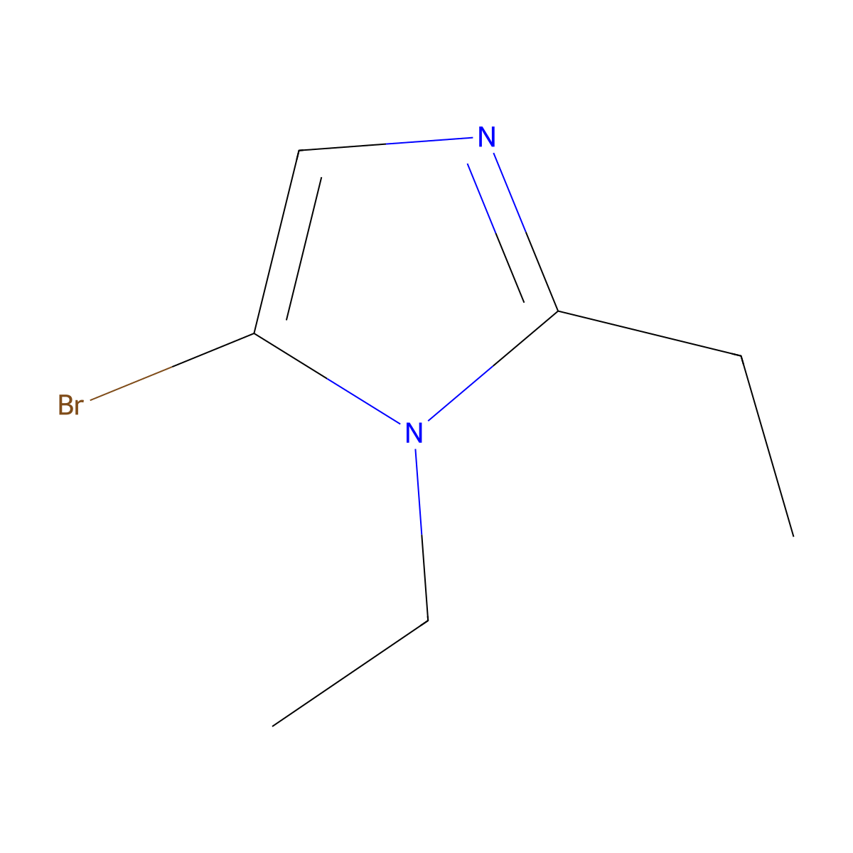 5-bromo-1,2-diethyl-1H-imidazole molecular structure, CAS 1896742-12-3