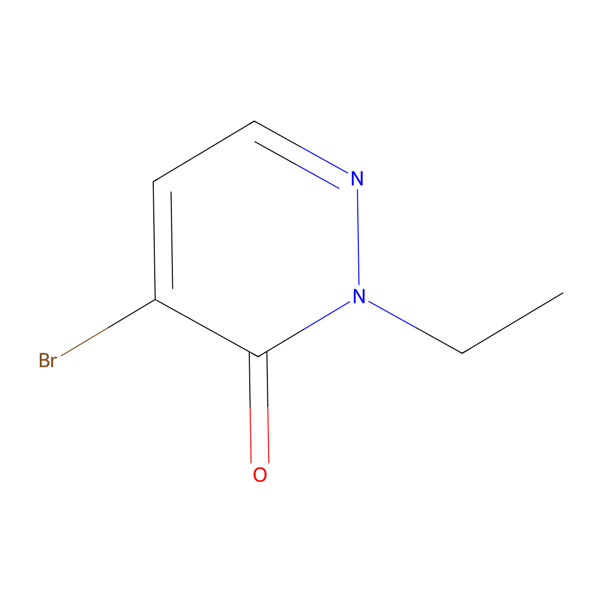 4-Bromo-2-ethylpyridazin-3(2H)-one molecular structure, CAS 1896752-72-9