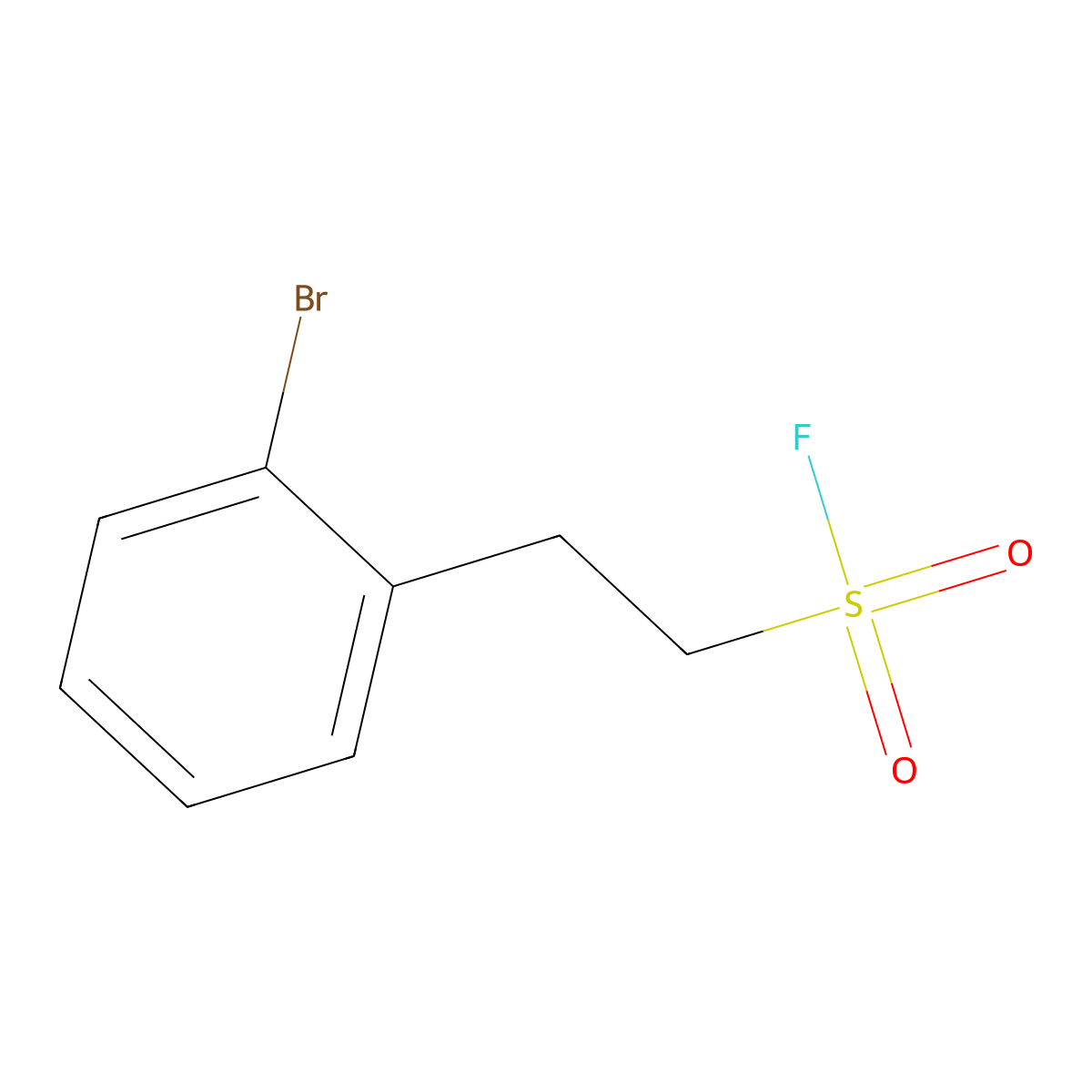2-(2-Bromophenyl)ethane-1-sulfonyl fluoride molecular structure, CAS 1896794-74-3