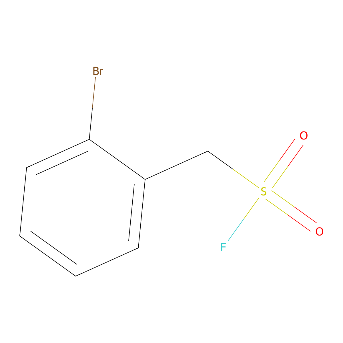 (2-Bromophenyl)methanesulfonyl fluoride molecular structure, CAS 1896799-26-0