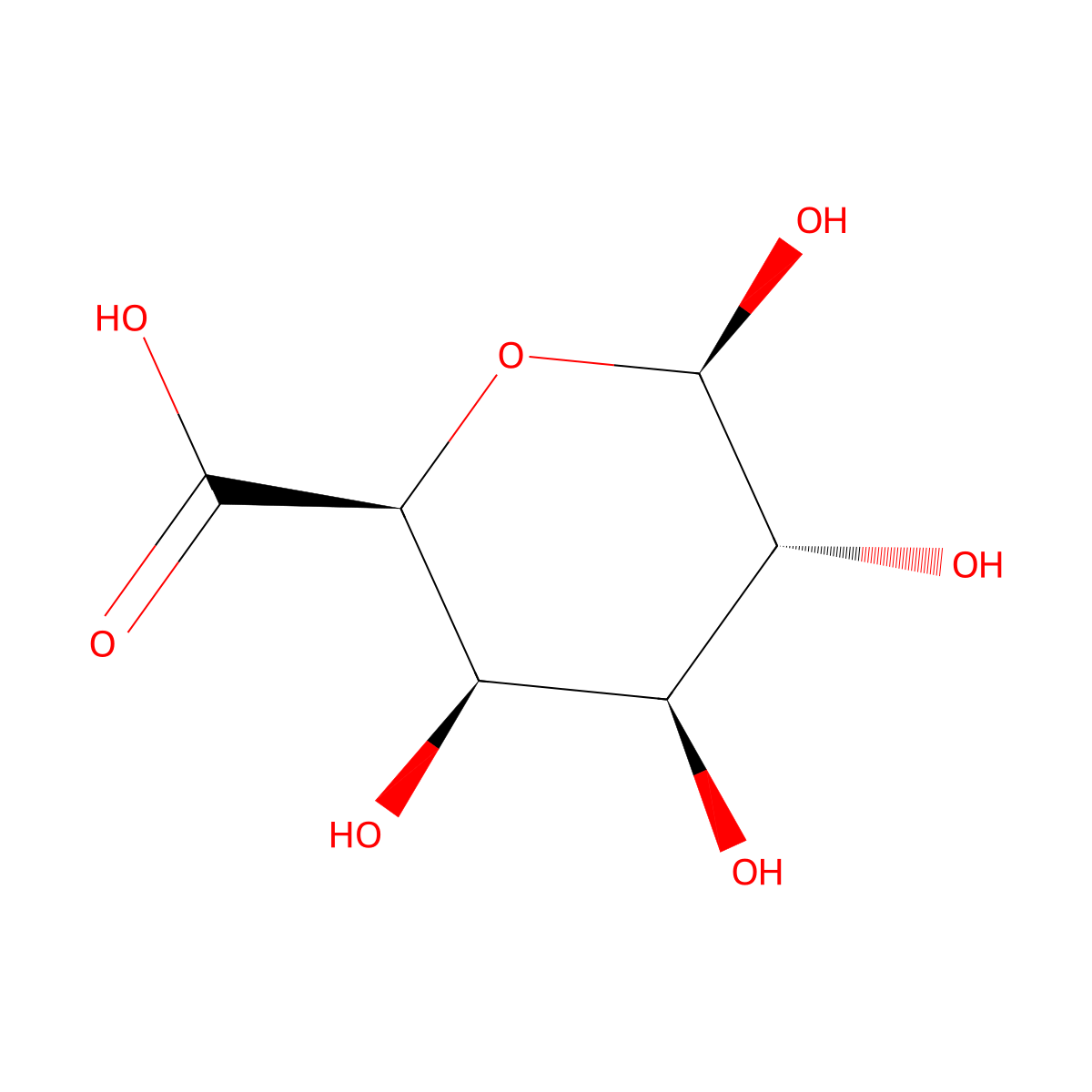 Pectin molecular structure, CAS 18968-14-4