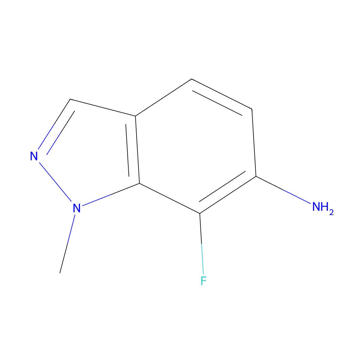 7-Fluoro-1-methyl-indazol-6-amine molecular structure, CAS 1896804-52-6