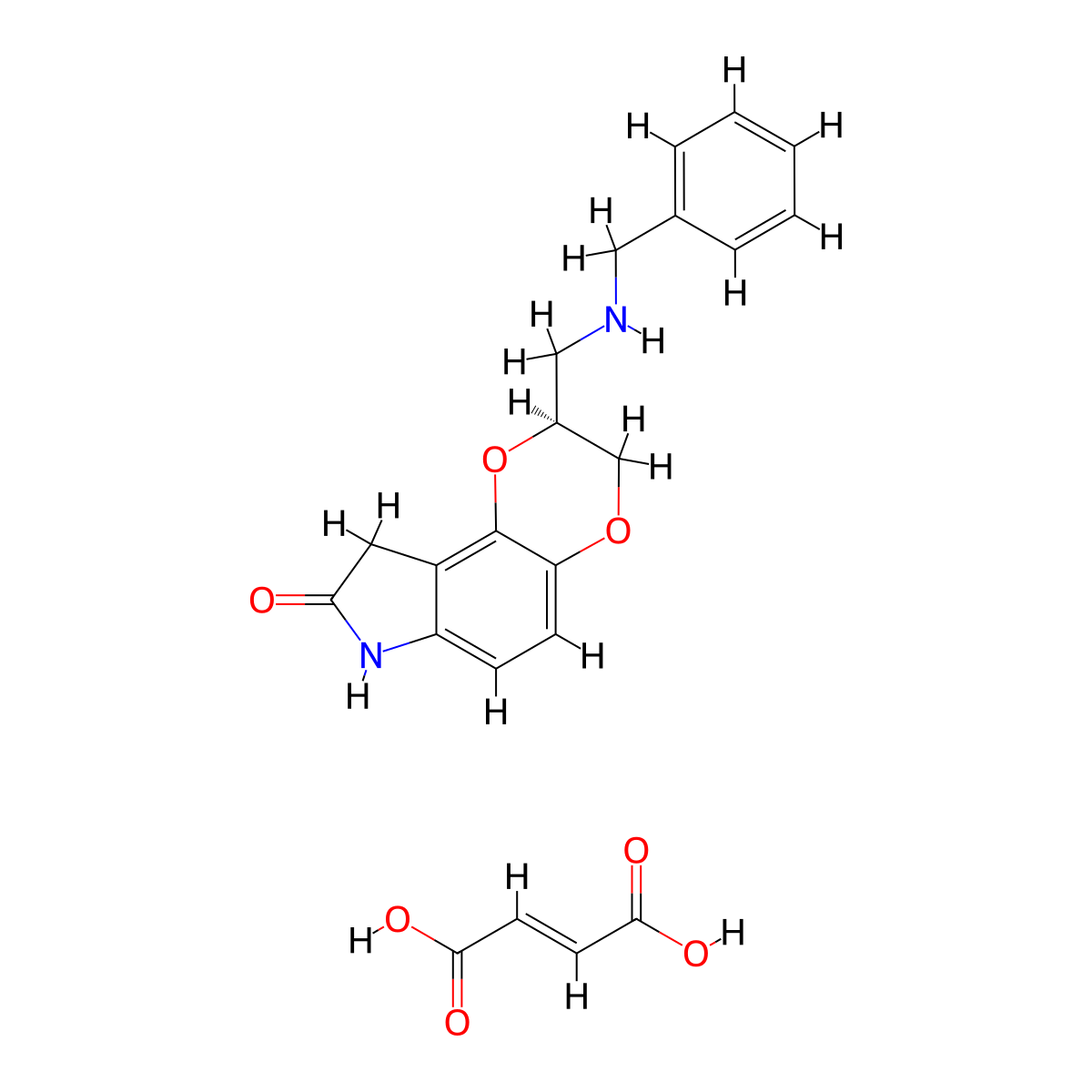 Aplindore Fumarate molecular structure, CAS 189681-71-8