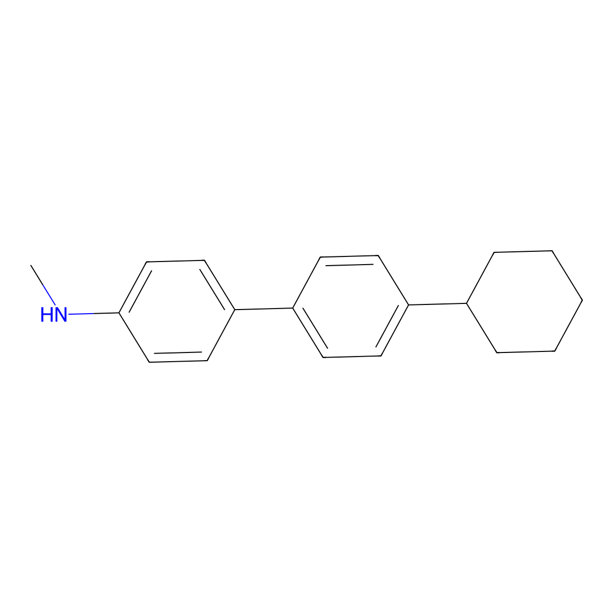 4'-Cyclohexyl-N-methyl[1,1'-biphenyl]-4-amine molecular structure, CAS 1896815-15-8
