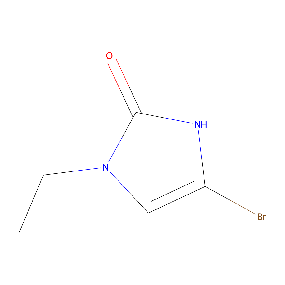 4-bromo-1-ethyl-1,3-dihydro-2H-imidazol-2-one molecular structure, CAS 1896822-59-5
