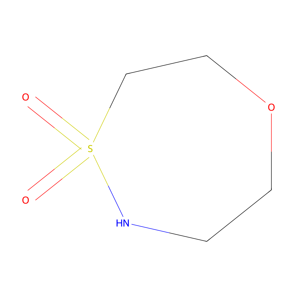 1,4Lambda6,5-oxathiazepane-4,4-dione molecular structure, CAS 1896825-34-5