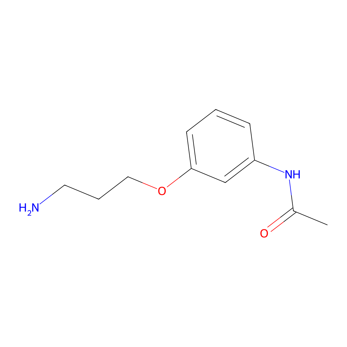 N-[3-(3-aminopropoxy)phenyl]acetamide molecular structure, CAS 189683-22-5