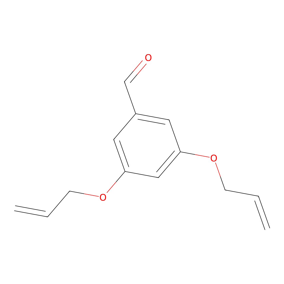 Benzaldehyde, 3,5-bis(2-propenyloxy)- molecular structure, CAS 189683-82-7
