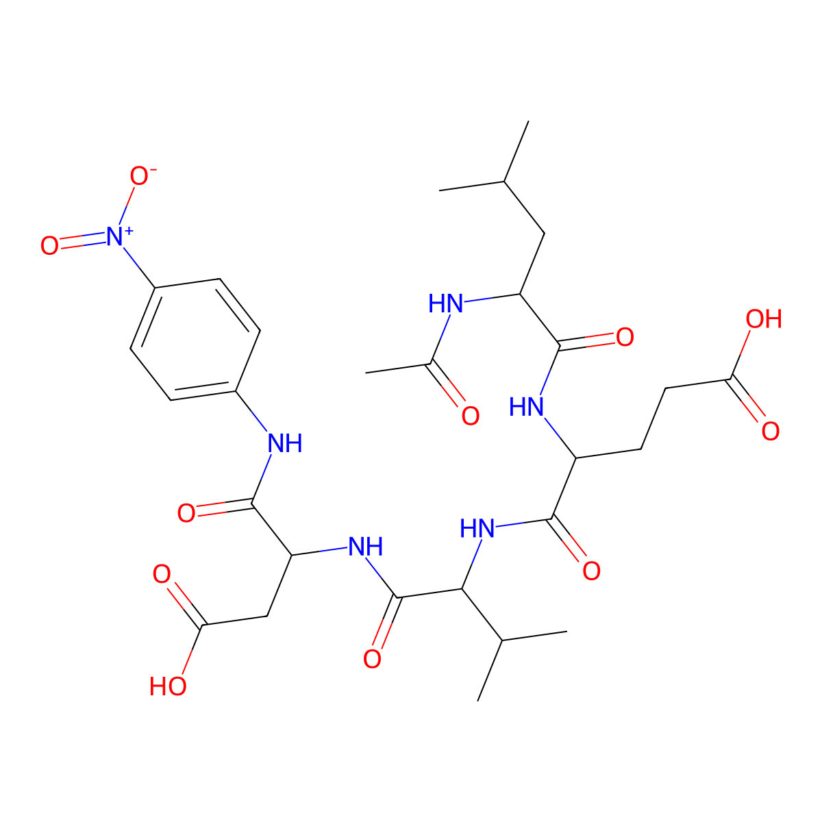 Ac-LEVD-PNA molecular structure, CAS 189684-49-9