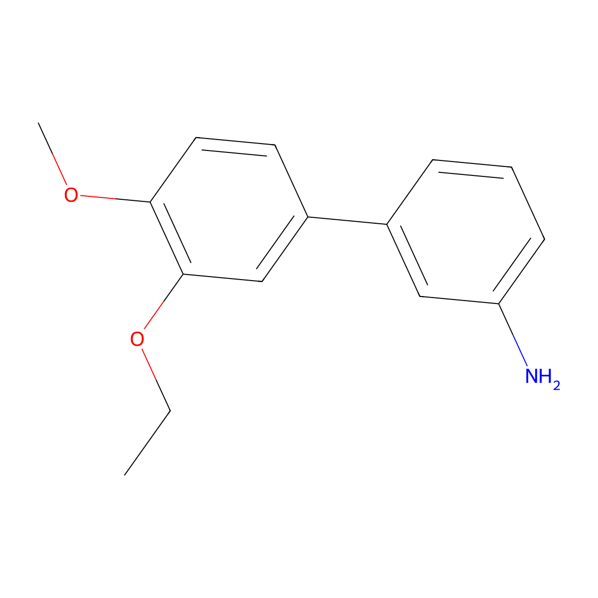 3'-Ethoxy-4'-methoxy[1,1'-biphenyl]-3-amine molecular structure, CAS 1896879-01-8