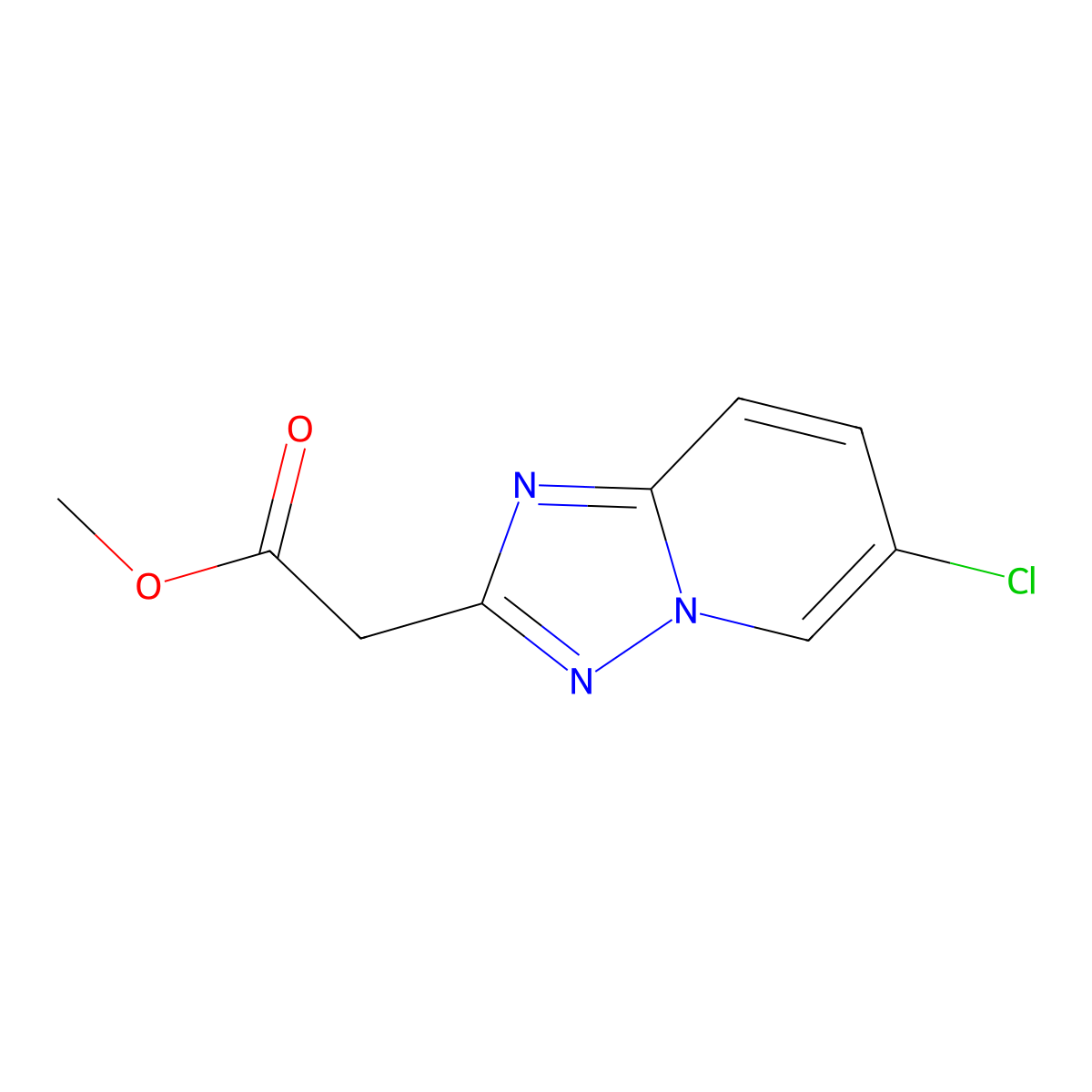 Methyl 2-(6-chloro-[1,2,4]triazolo[1,5-A]pyridin-2-YL)acetate molecular structure, CAS 1896879-02-9