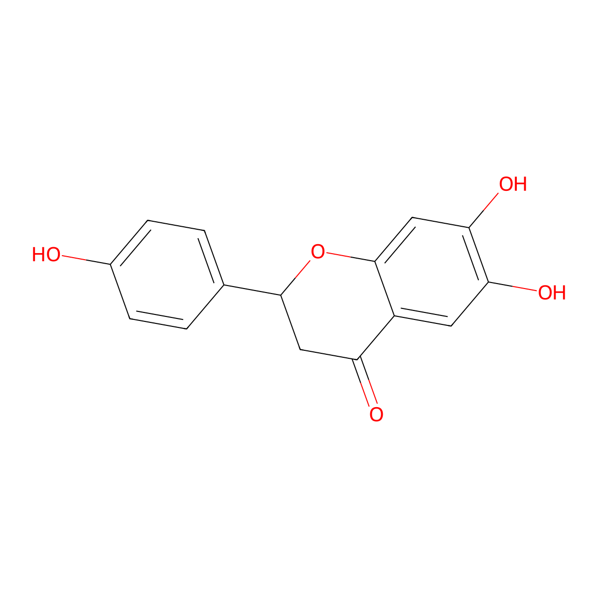 6,7,4'-Trihydroxyflavanone molecular structure, CAS 189689-31-4