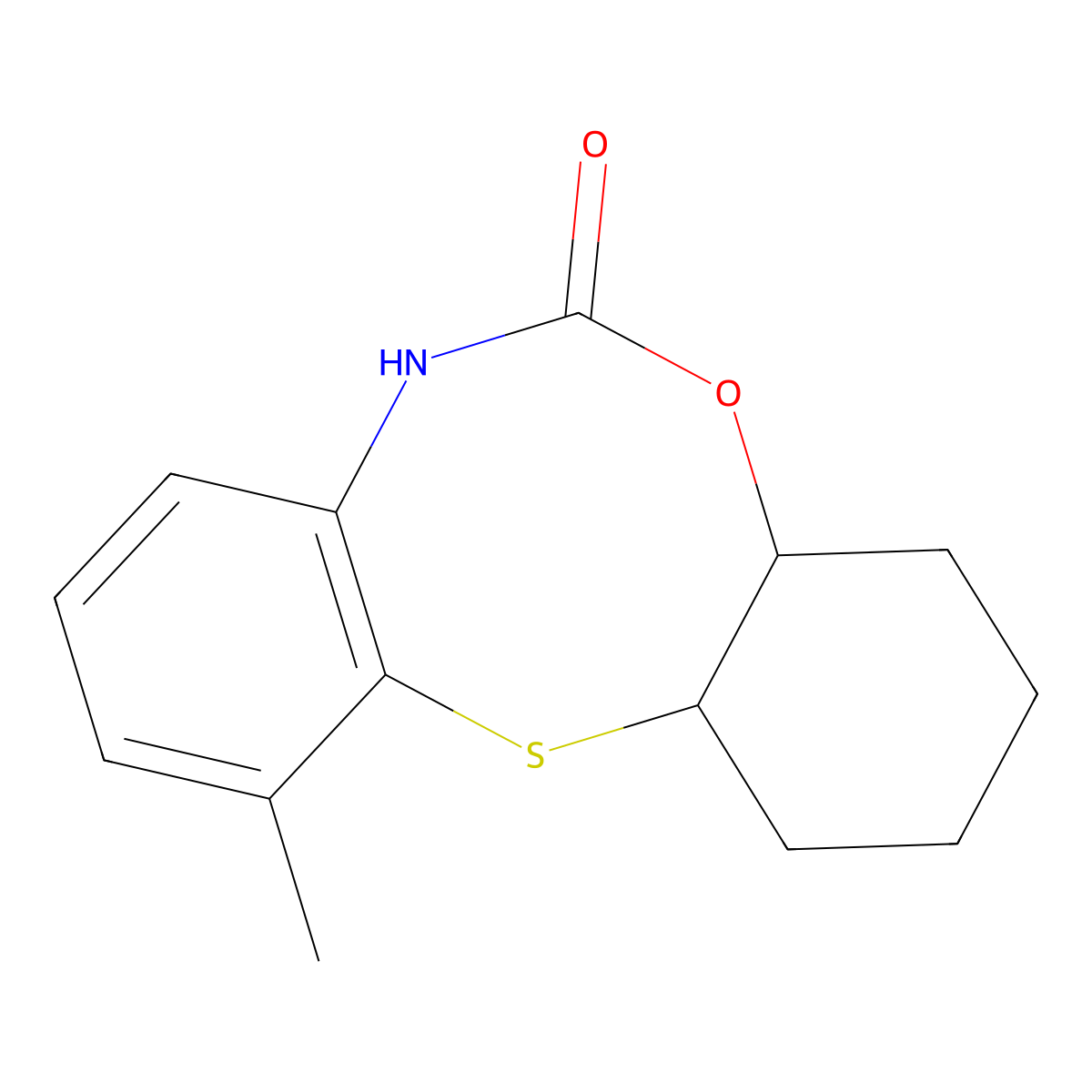 11-methyl-1,2,3,4,4a,12a-hexahydrodibenzo[d,g][1,6,3]oxathiazocin-6(7H)-one molecular structure, CAS 189690-63-9