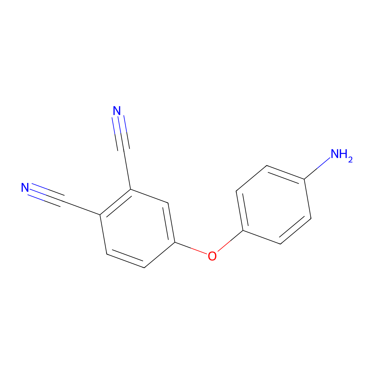 1,2-Benzenedicarbonitrile, 4-(4-aminophenoxy)- molecular structure, CAS 189691-53-0