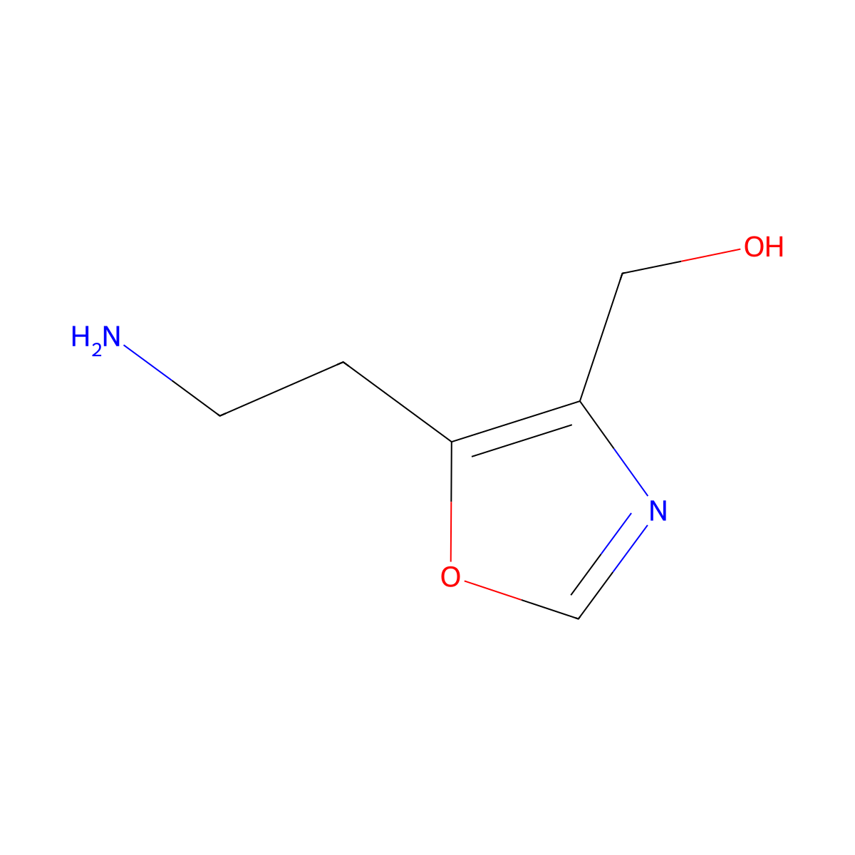 [5-(2-Aminoethyl)-1,3-oxazol-4-yl]methanol molecular structure, CAS 1896915-21-1