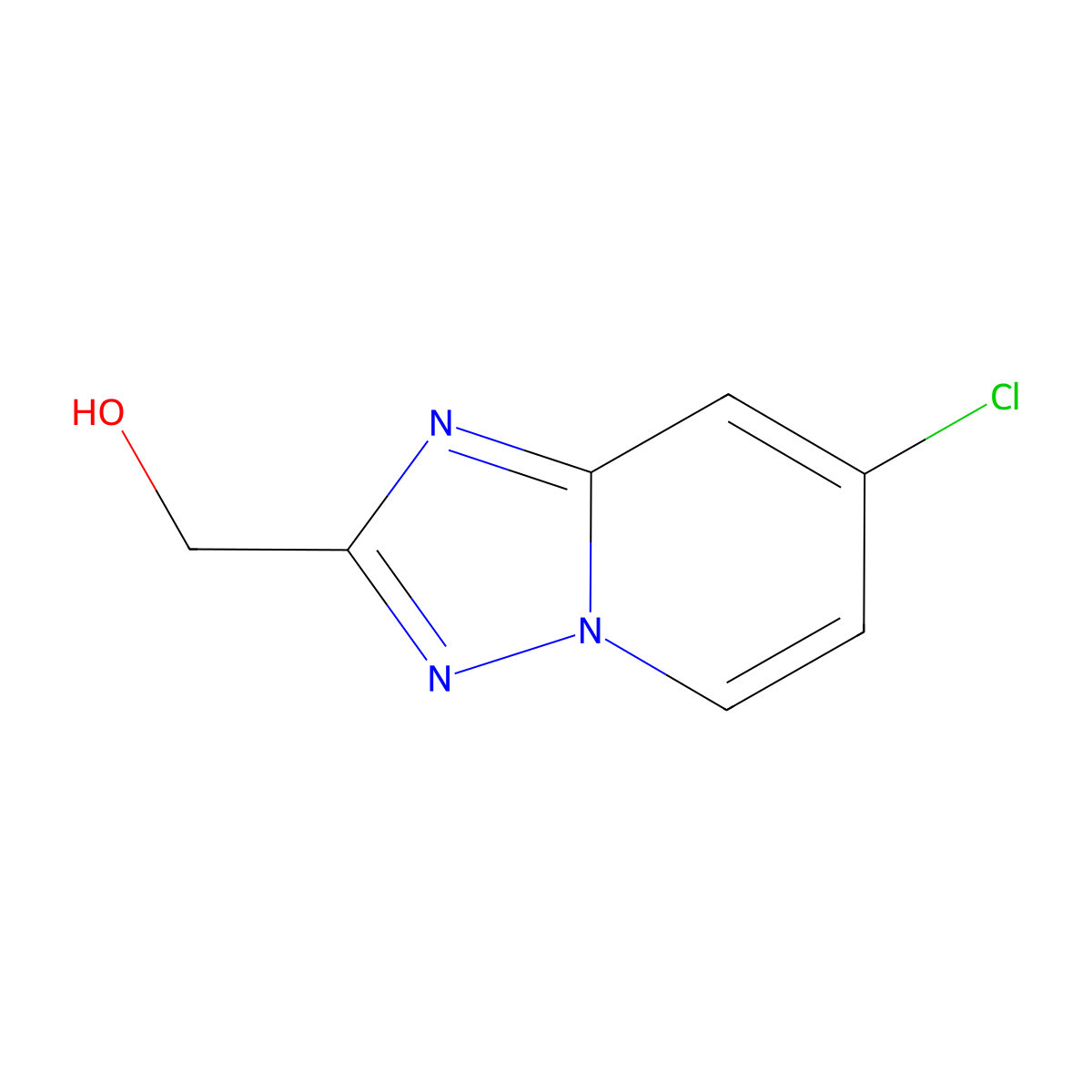 (7-Chloro-[1,2,4]triazolo[1,5-a]pyridin-2-yl)methanol molecular structure, CAS 1896916-30-5