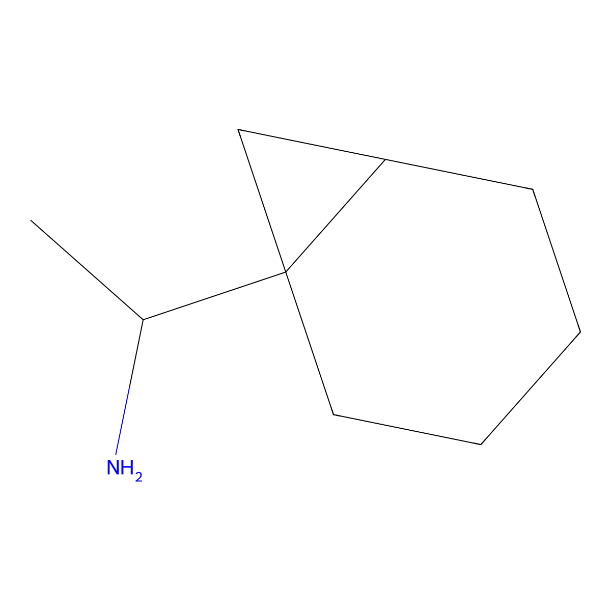 1-{Bicyclo[4.1.0]heptan-1-yl}ethan-1-amine molecular structure, CAS 1896916-56-5