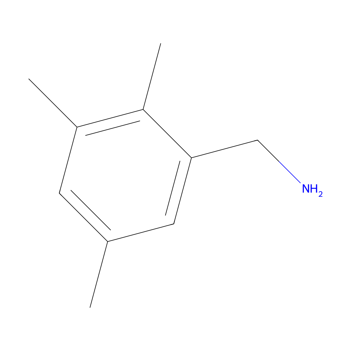 (2,3,5-Trimethylphenyl)methanamine molecular structure, CAS 1896919-88-2