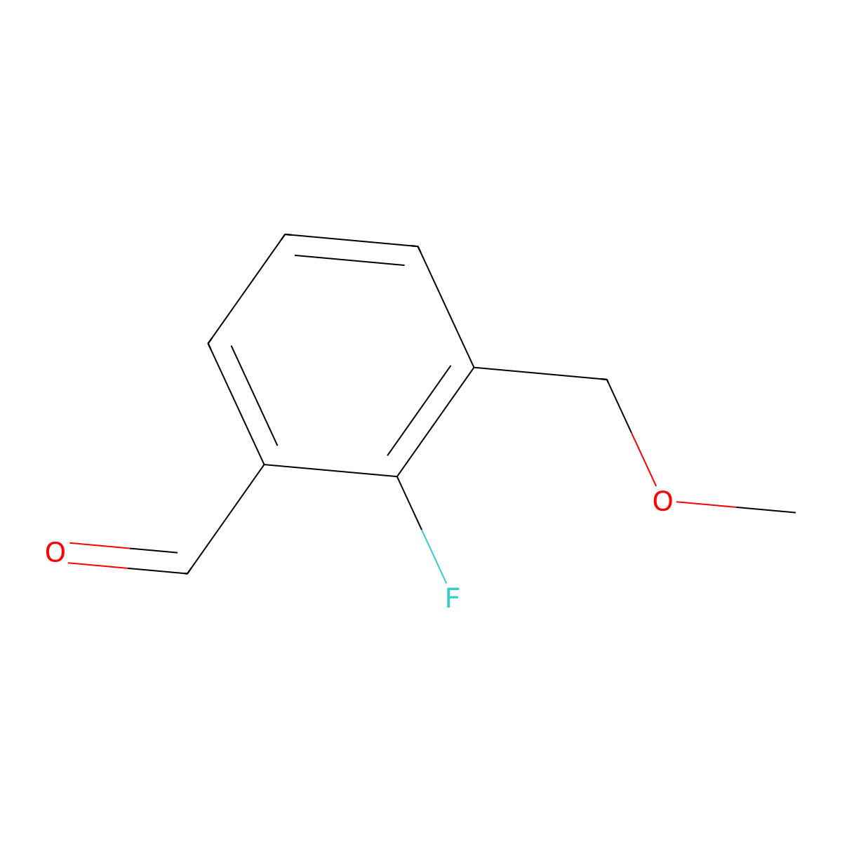 2-Fluoro-3-(methoxymethyl)benzaldehyde molecular structure, CAS 1896924-48-3