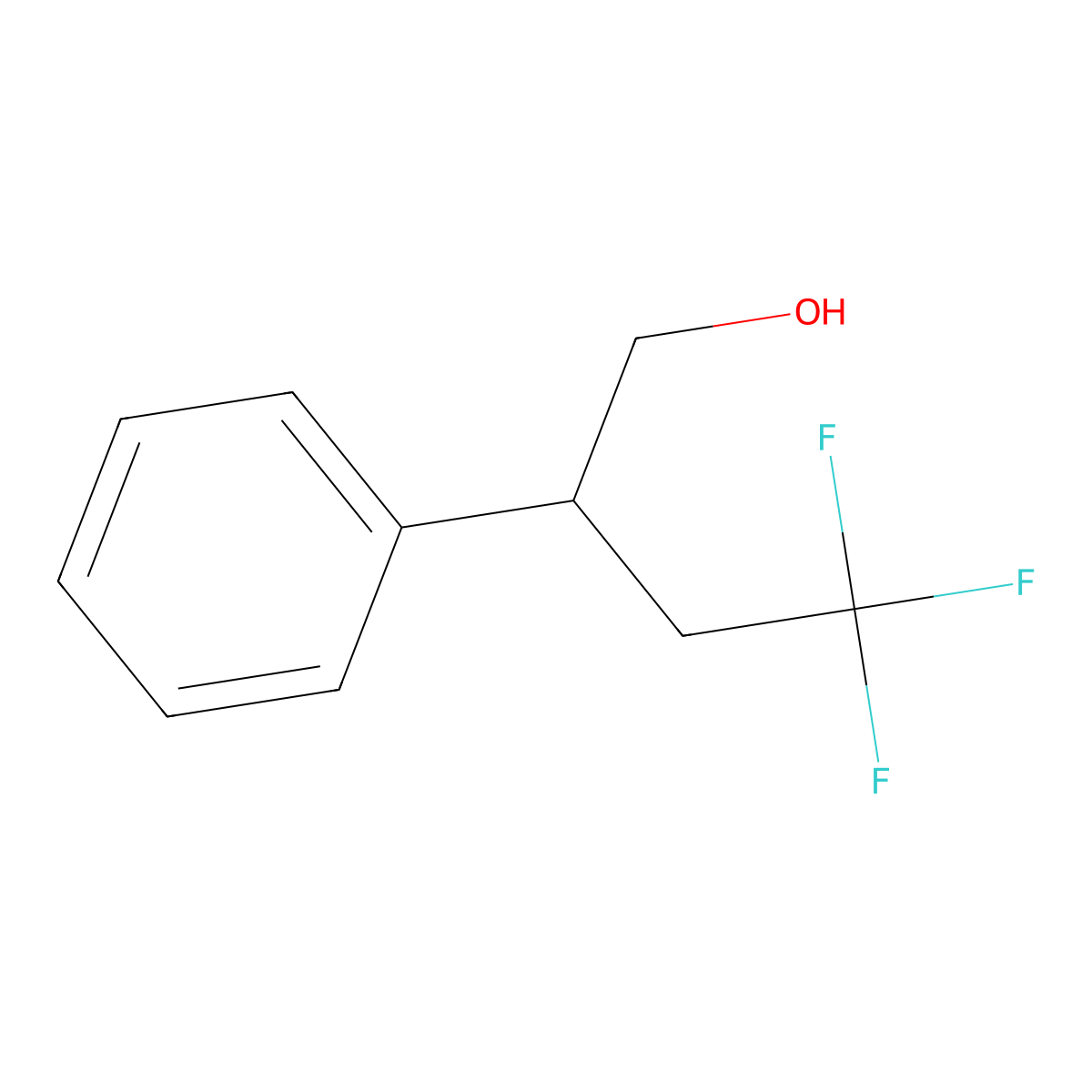 4,4,4-Trifluoro-2-phenylbutan-1-ol molecular structure, CAS 1896927-22-2