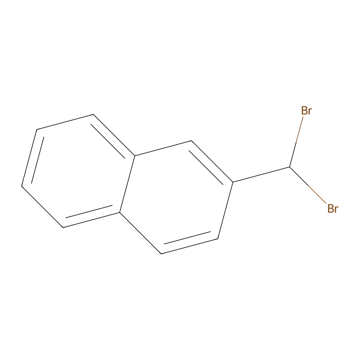 Naphthalene, 2-(dibromomethyl)- molecular structure, CAS 189693-08-1
