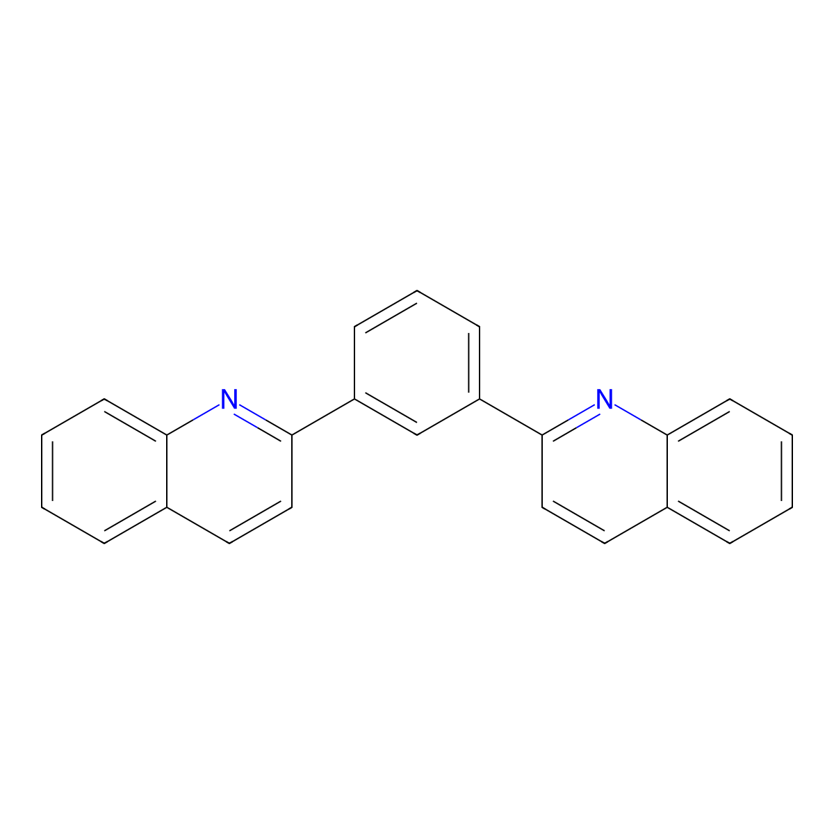 2-[3-(2-Quinolinyl)phenyl]quinoline molecular structure, CAS 189694-27-7