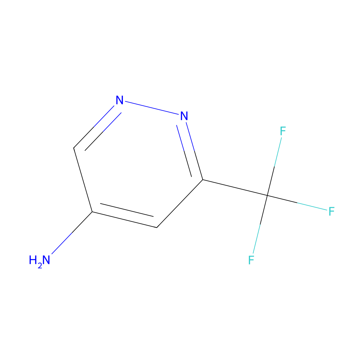 6-(Trifluoromethyl)pyridazin-4-amine molecular structure, CAS 1896941-42-6