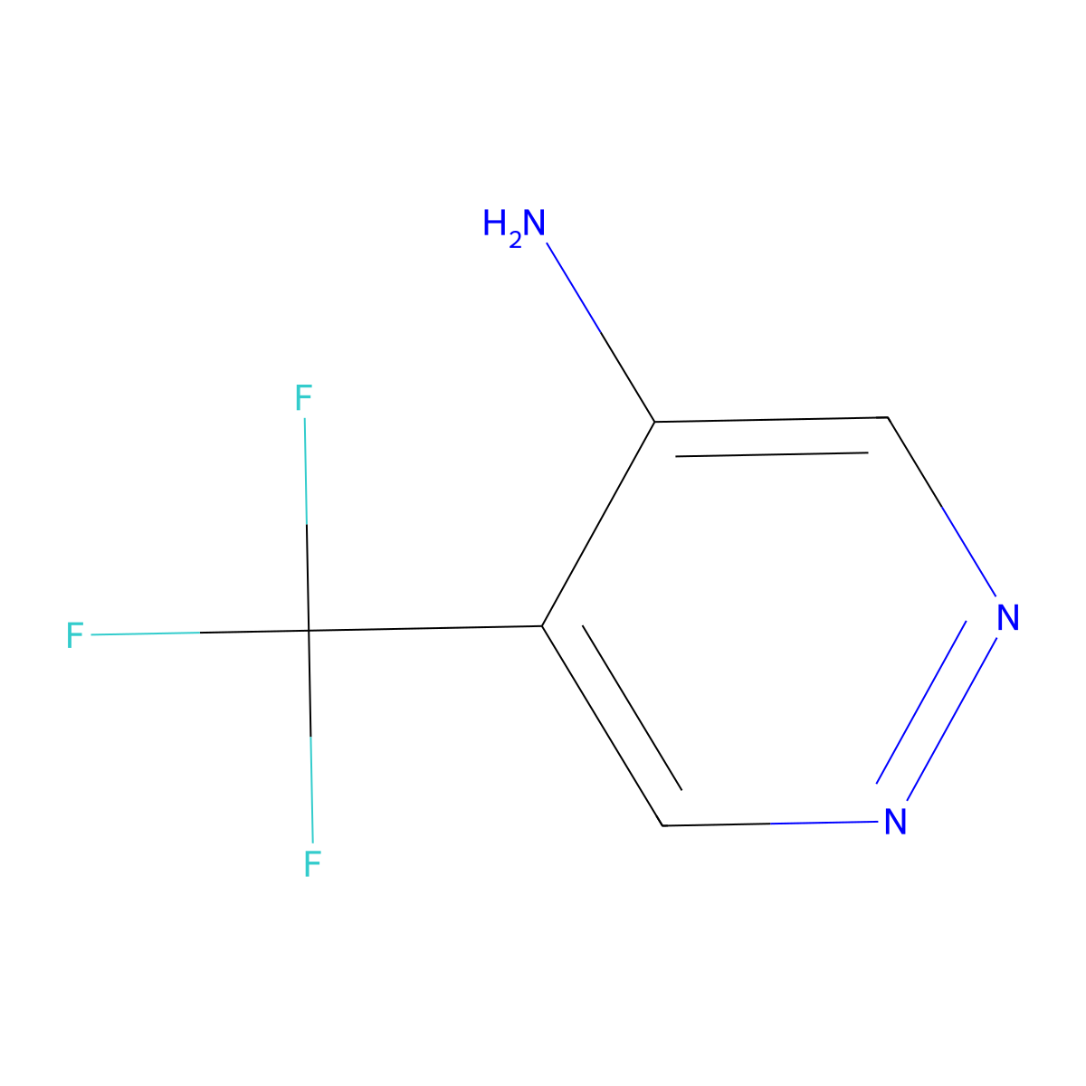 5-(Trifluoromethyl)pyridazin-4-amine molecular structure, CAS 1896941-99-3