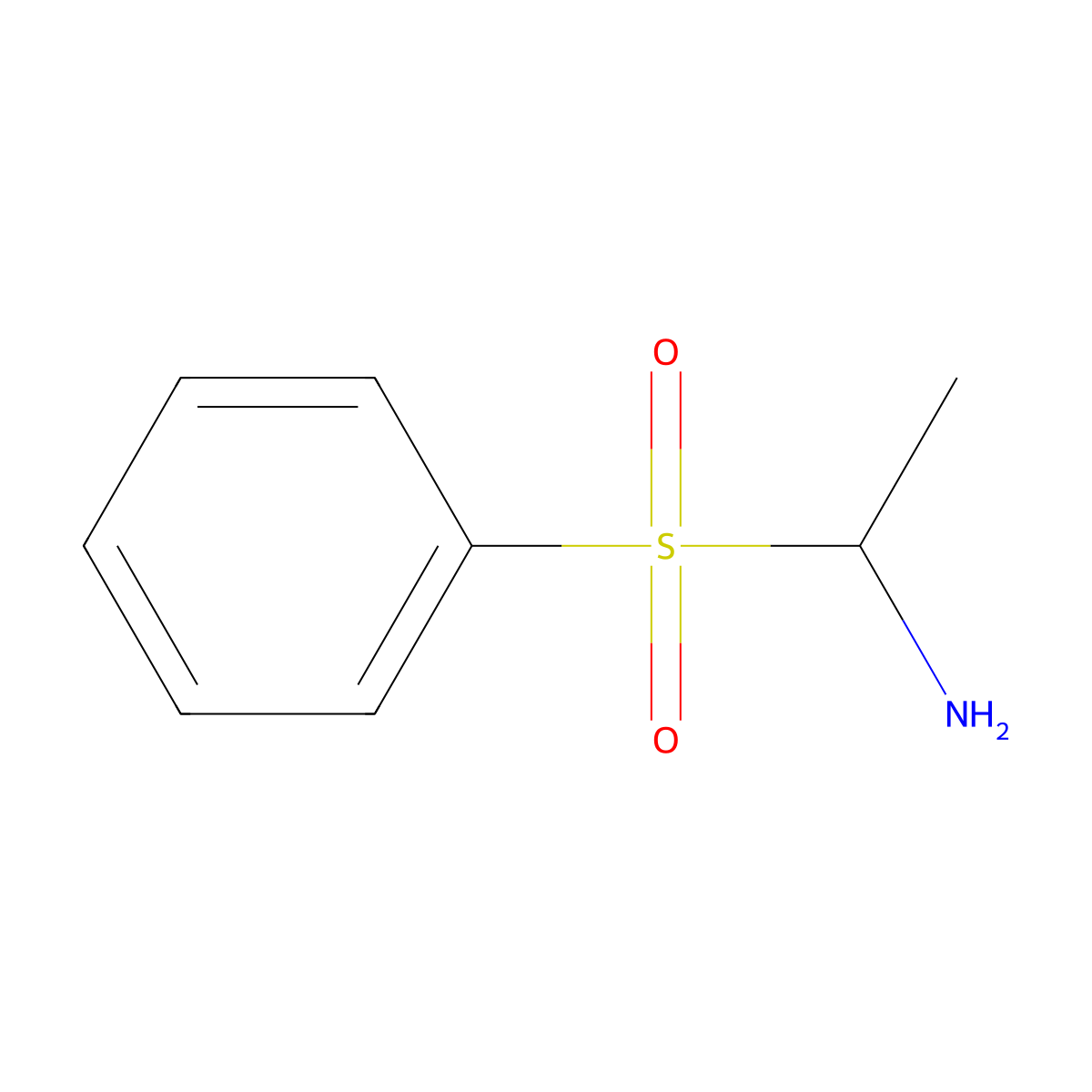 1-(Benzenesulfonyl)ethan-1-amine molecular structure, CAS 1896973-20-8